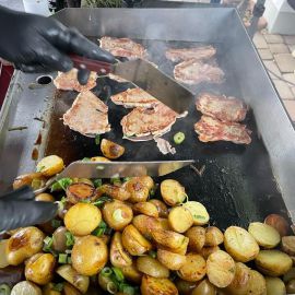 Kartoffeln und Fleisch