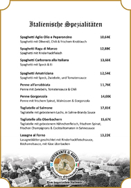 Speisekarte Ristorante il Gusto - Italienische Spezialitäten